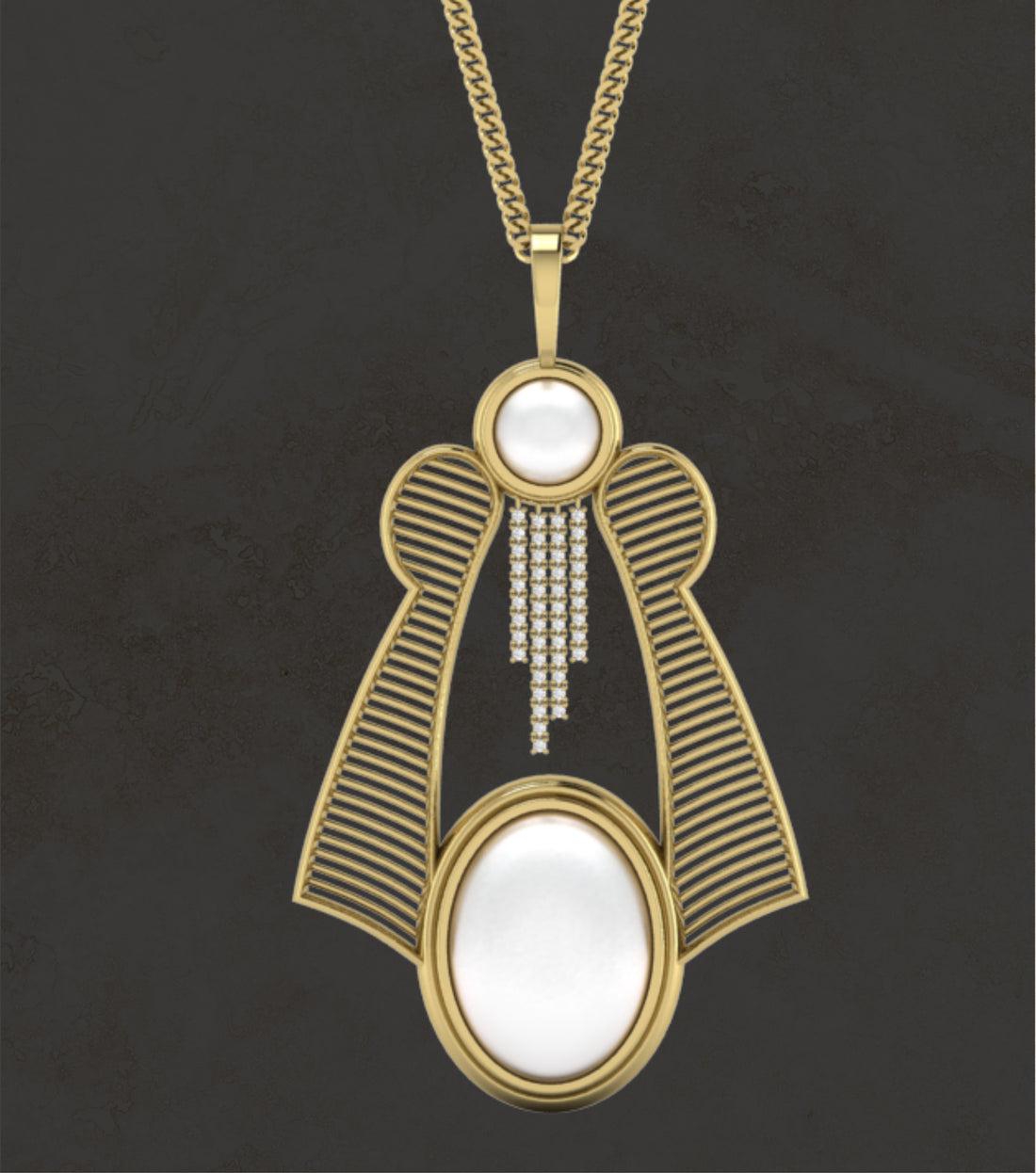 Maat Feather Pendant (w/ Chandelier)