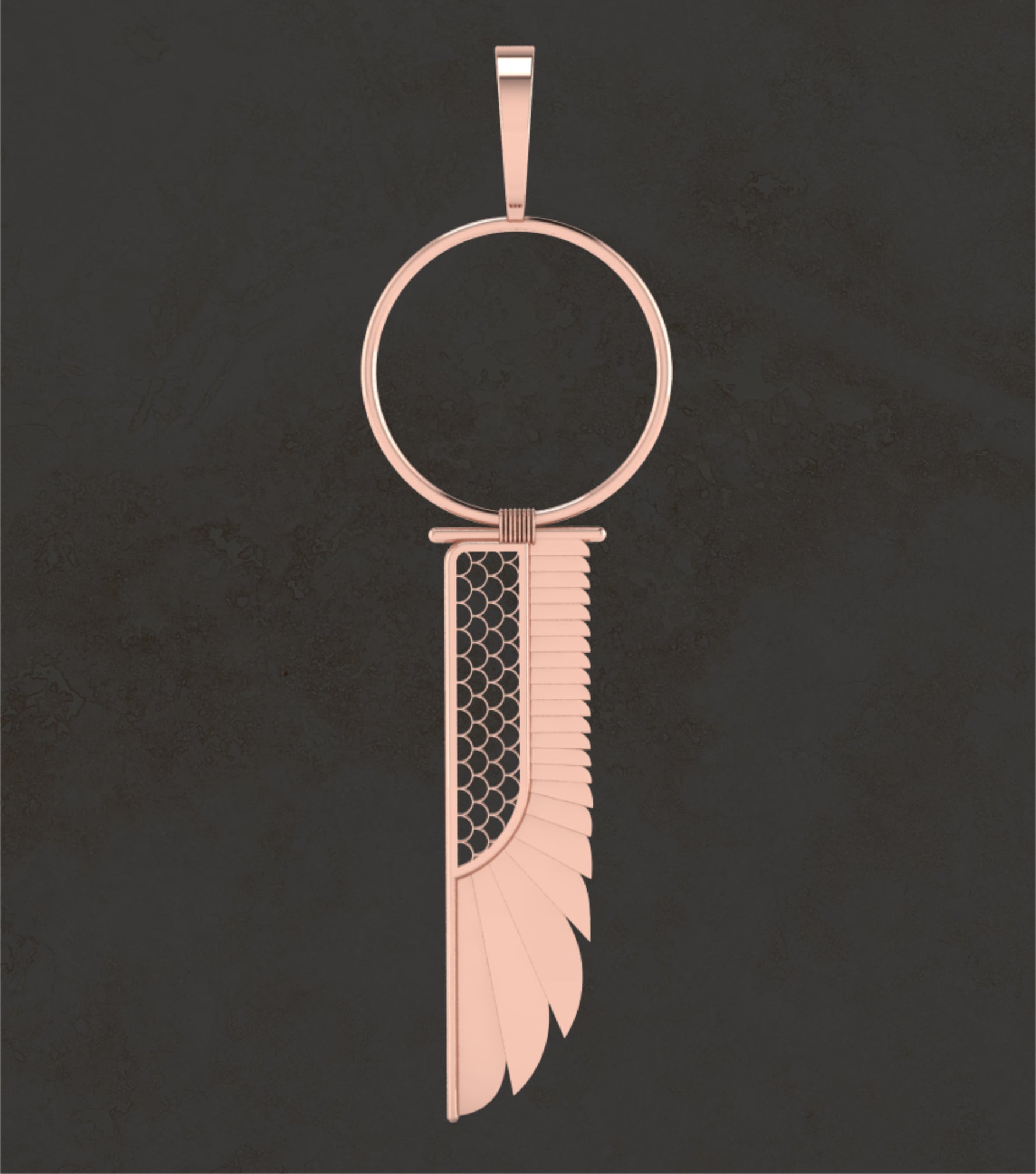 Shen Wing Pendant (Rose Gold)